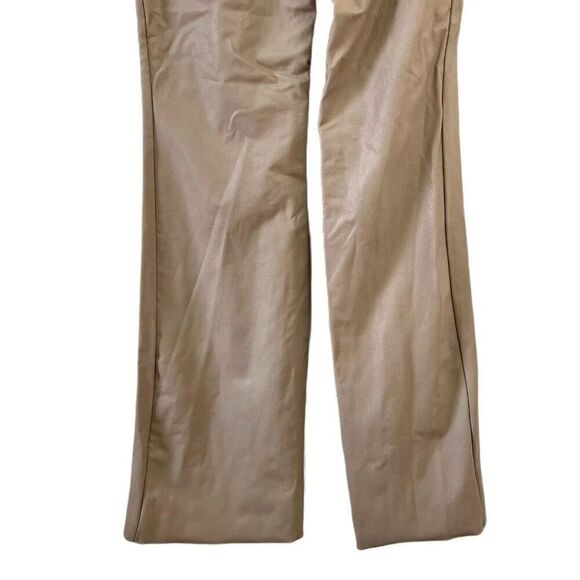 Commando Faux Leather Flare Legging in Sand - Picture 8 of 9